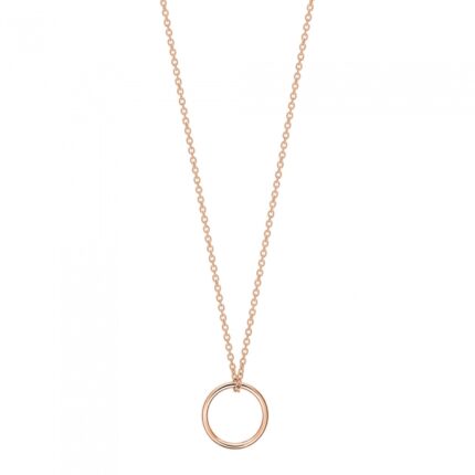 Collier Ginette NY Tiny Circle On Chain Or Rose