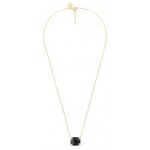 Collier Morganne Bello Friandise Onyx Coussin + Diamants Or Jaune