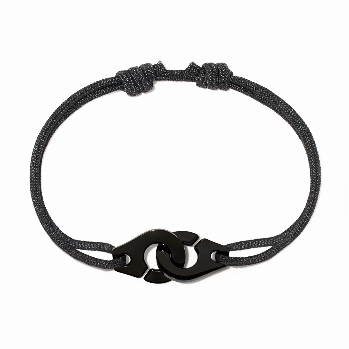 Dinh Van Menottes R12 Black Titanium Cordon Bracelet