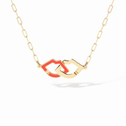 Collier Dinh Van 2 Lips Or Jaune