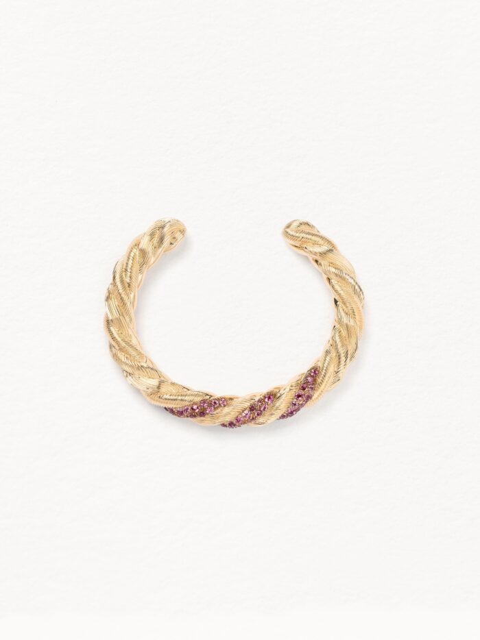 Bracelet Poiray Dune Rhodolite Or Jaune