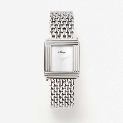 Montre Poiray Ma Première Cadran Blanc Ligné Bracelet Acier