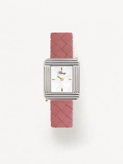 Watch Poiray Ma Première White Braided Dial Leather Bracelet