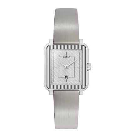 Watch Yema Radiance Quartz Silver Dial Steel Bracelet + Leather 30MM