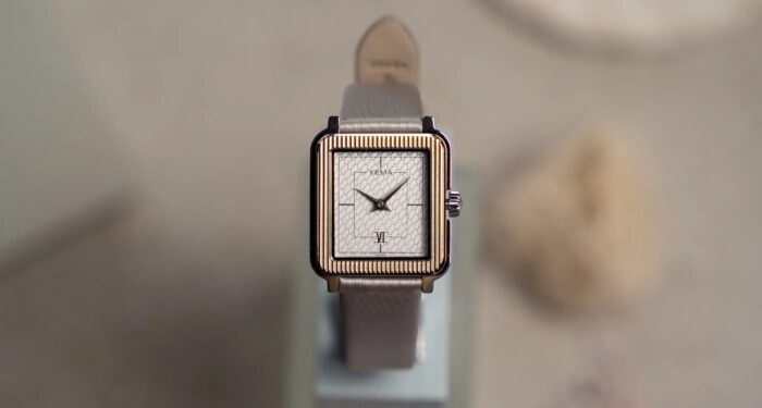 Montre Yema Radiance Quartz Cadran Argenté Bracelet Cuir 30MM