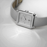 Montre Yema Radiance Quartz Cadran Argenté Bracelet Cuir 30MM