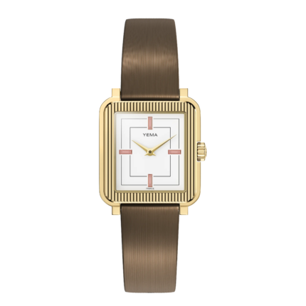 Watch Yema Radiance Quartz White Dial Steel Bracelet + Leather 30MM