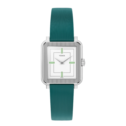 Montre Yema Radiance Quartz Cadran Blanc Bracelet Acier + Cuir 30MM