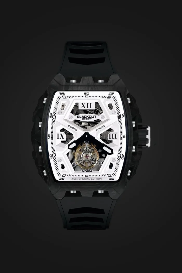 Montre Blackout Concept XP1 Tourbillon Allan Saint-Maximim Bracelet Caoutchouc 44MM