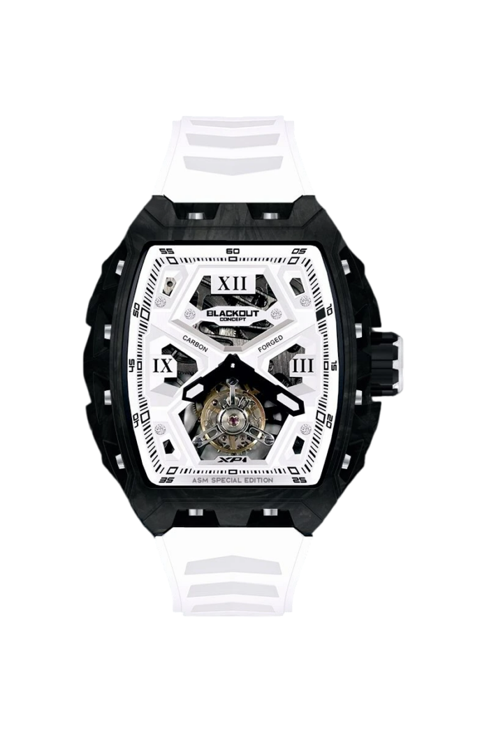 Montre Blackout Concept XP1 Tourbillon Allan Saint-Maximim Bracelet Caoutchouc 44MM