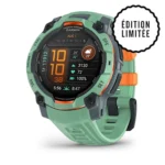 Montre Garmin Instinct 3 Amoled Vert d'Eau Connectée Bracelet Caoutchouc 45MM