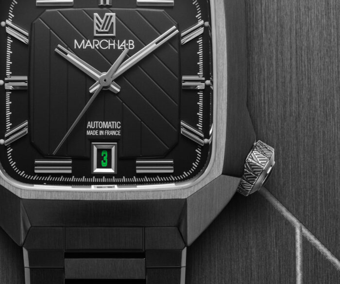 Montre MARCH LA.B AM2 Auto Ultimate Cadran Noir Bracelet Acier 39MM