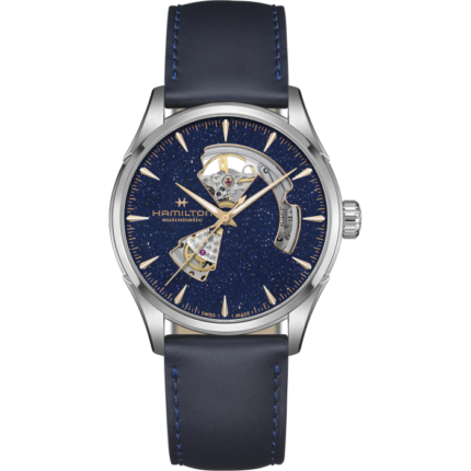 Montre Hamilton Jazzmaster Open Heart Auto Cadran Bleu