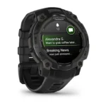 Montre Garmin Instinct 3 Amoled Noir Connectée Bracelet Caoutchouc 45MM