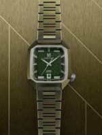 Montre MARCH LA.B AM2 Slim Auto Corporate Cadran Vert Bracelet Acier 36MM