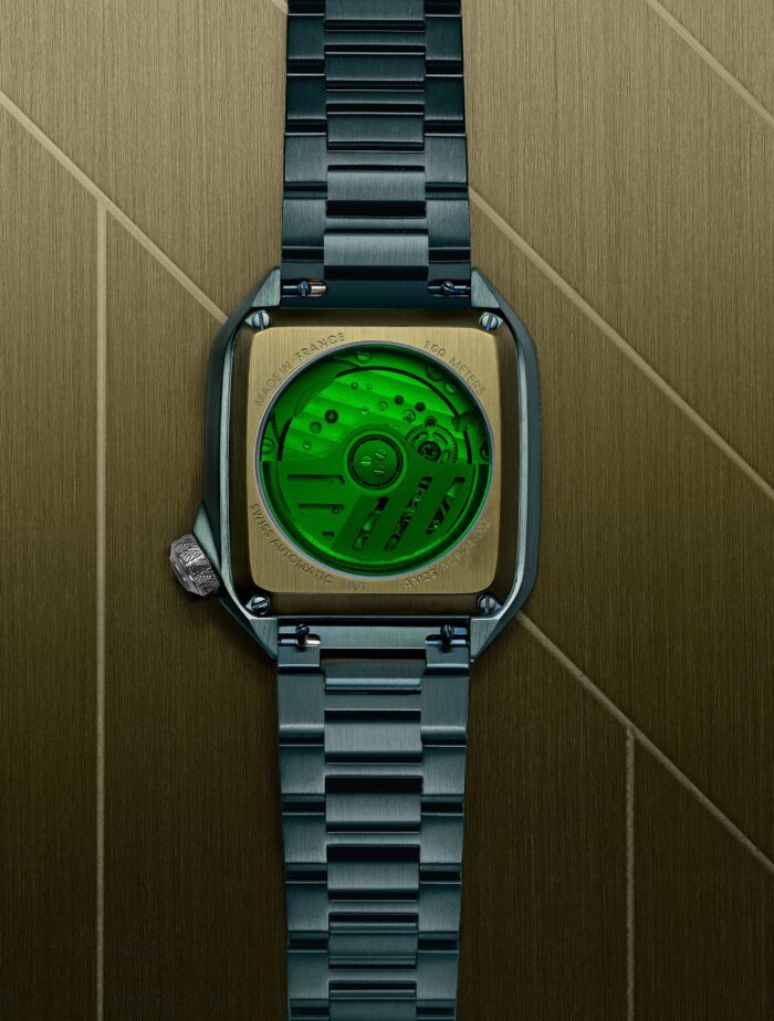 Montre MARCH LA.B AM2 Slim Auto Corporate Cadran Vert Bracelet Acier 36MM