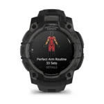 Montre Garmin Instinct 3 Amoled Noir Connectée Bracelet Caoutchouc 45MM