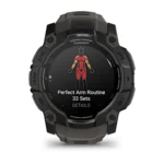 Montre Garmin Instinct 3 Amoled Noir Connectée Bracelet Caoutchouc 50MM