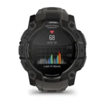 Montre Garmin Instinct 3 Amoled Noir Connectée Bracelet Caoutchouc 50MM