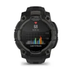 Montre Garmin Instinct 3 Amoled Noir Connectée Bracelet Caoutchouc 45MM