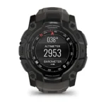 Montre Garmin Instinct 3 Amoled Noir Connectée Bracelet Caoutchouc 50MM