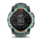 Montre Garmin Instinct 3 Amoled Vert d'Eau Connectée Bracelet Caoutchouc 50MM