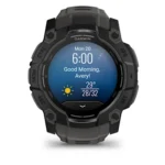 Montre Garmin Instinct 3 Amoled Noir Connectée Bracelet Caoutchouc 50MM