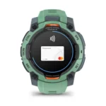 Montre Garmin Instinct 3 Amoled Vert d'Eau Connectée Bracelet Caoutchouc 45MM