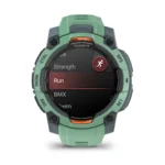 Montre Garmin Instinct 3 Amoled Vert d'Eau Connectée Bracelet Caoutchouc 45MM