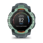 Montre Garmin Instinct 3 Amoled Vert d'Eau Connectée Bracelet Caoutchouc 50MM