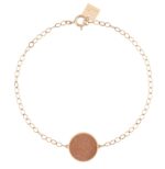 Bracelet Ginette NY Ever Gold Sandstone Disc Or Rose