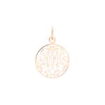 Pendentif Ginette NY Mini Art Deco Charm Or Rose