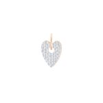 Pendentif Ginette NY Diamond Angele Charm Or Rose