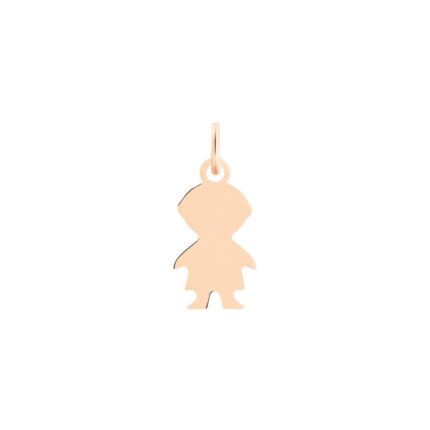 Ginette NY Mini Boy Charm Rose Gold Pendant