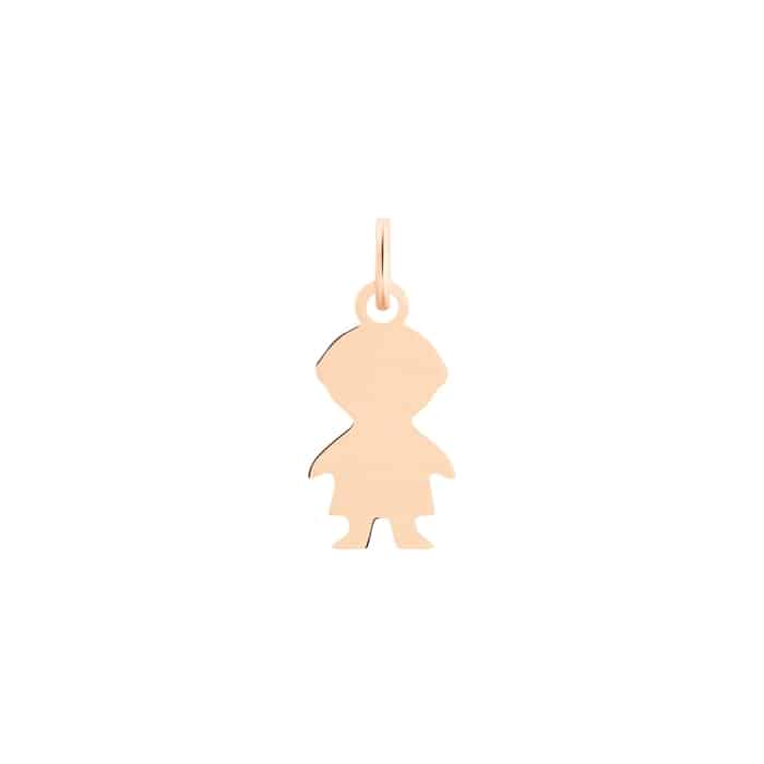 Pendentif Ginette NY Mini Boy Charm Or Rose