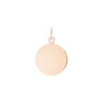 Pendentif Ginette NY Mini Disc Charm Or Rose