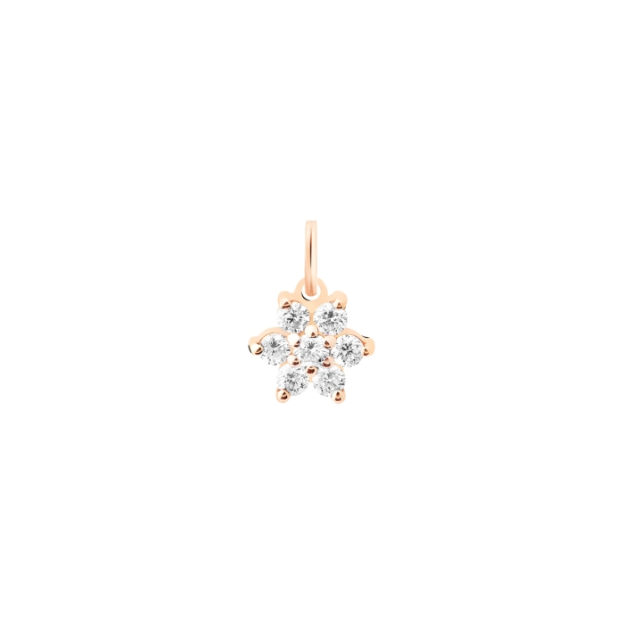 Pendentif Ginette NY Diamond Star Charm Or Rose