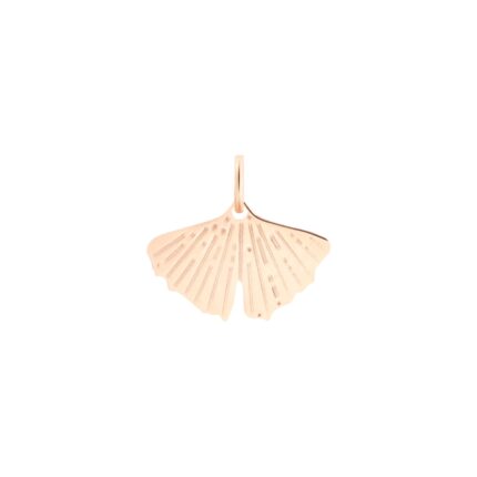 Pendant Ginette NY Mini Gingko Charm Rose Gold