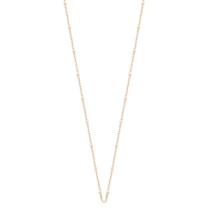 Necklace Ginette NY Bead Chain 43cm Rose Gold