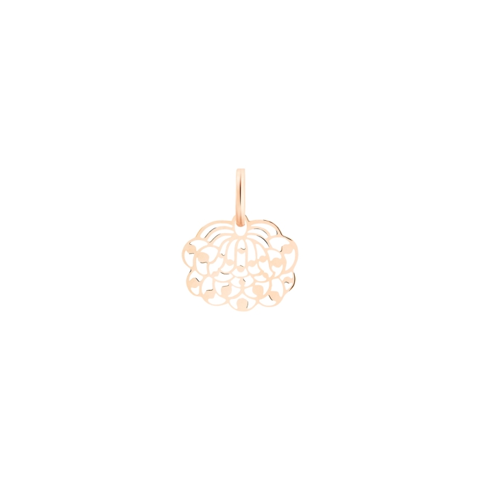 Ginette NY Mini Lotus Charm Rose Gold Pendant