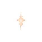 Pendentif Ginette NY Mini Tanger Charm Or Rose