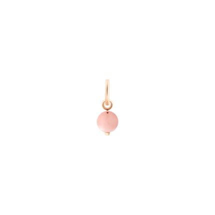 Pendant Ginette NY Rhodochrosite Tiny Bead Charm Rose Gold