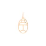 Pendentif Ginette NY Mini Gold Wish Charm Or Rose