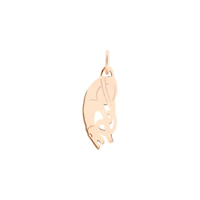 Ginette NY Mini Panther Charm Rose Gold Pendant