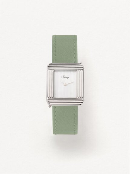 Poiray Ma Première Watch White mother-of-pearl dial Leather Bracelet