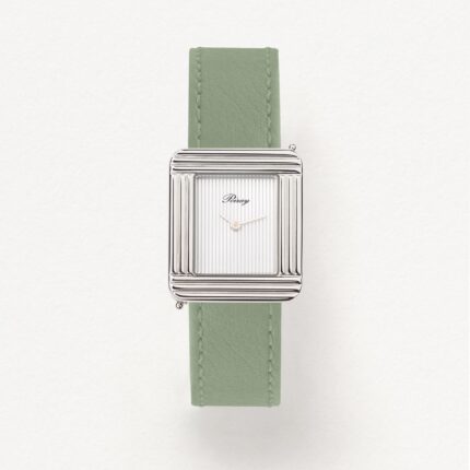 Montre Poiray Ma Première Cadran Nacre Blanche Bracelet Cuir