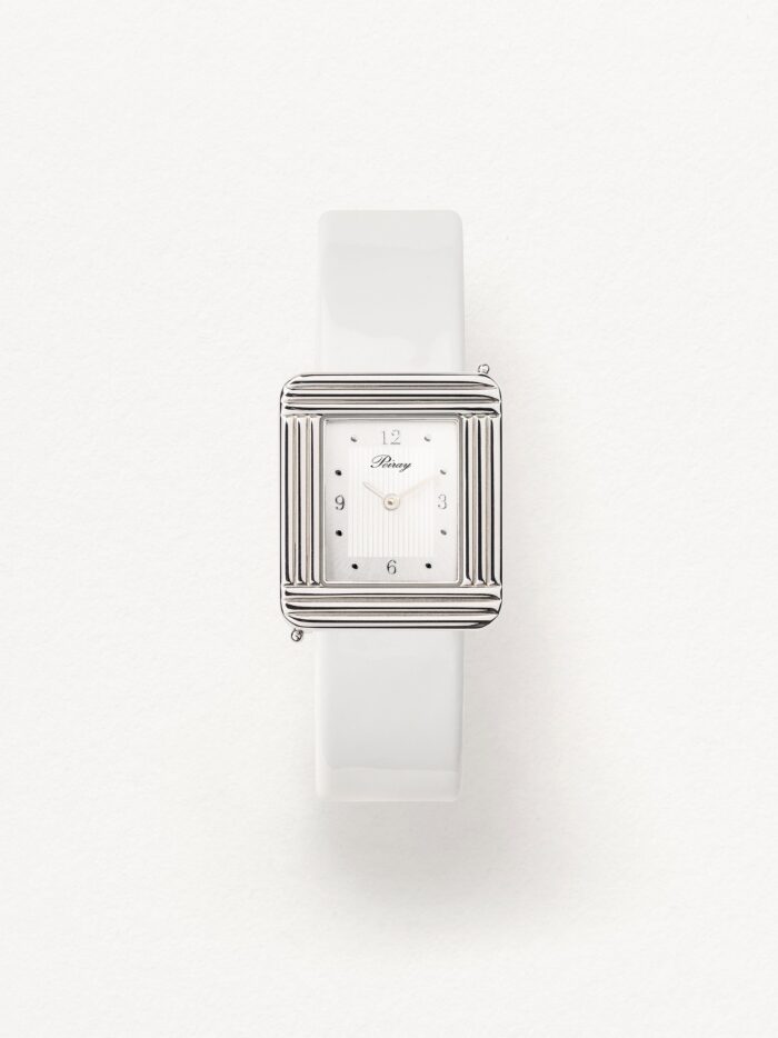 Montre Poiray Ma Première Cadran Blanc Bracelet Cuir