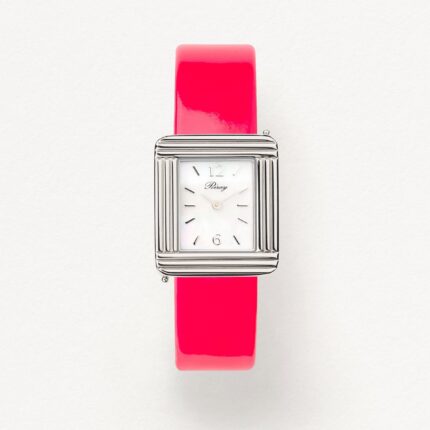 Montre Poiray Ma Première Cadran Nacre Blanc Bracelet Cuir