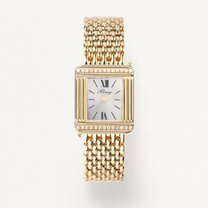 Montre Poiray Ma Première Or Jaune et Diamants Cadran Argenté Bracelet Or Jaune