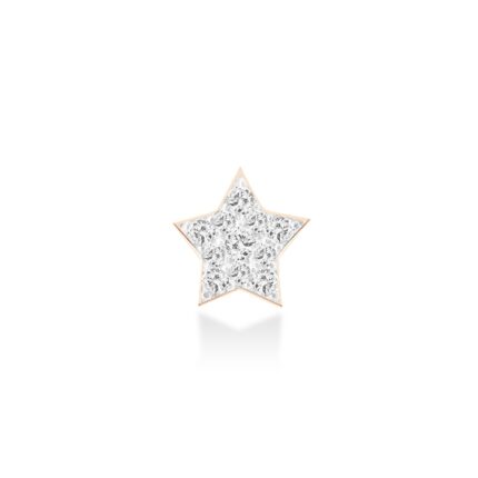 Mono Earring Ginette NY Solo Diamond Milky Way Star Stud Rose Gold